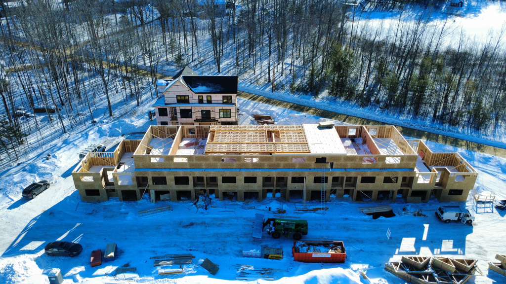 portfolio Progress 52 townhouses Laconia nh FOTO PROGRESSO 3- FRAMING AND ROOFING
